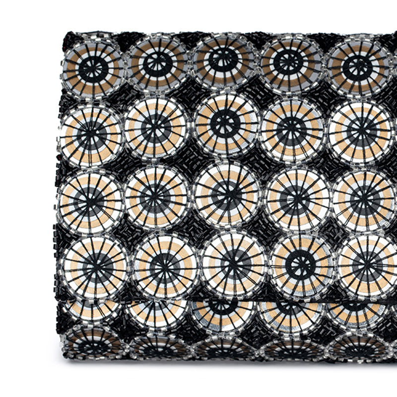 Detail Of Deepa Gurnani Handmade Liv Clutch in Black