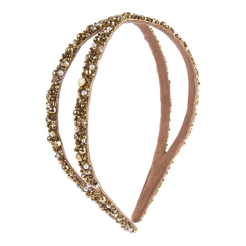 Deepa by Deepa Gurnani Handmade Axel Headband Gold Color