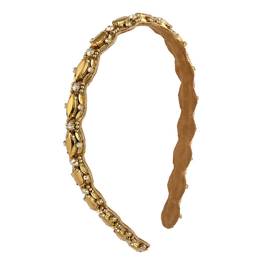 Deepa by Deepa Gurnani Handmade Gertrude Headband Gold Color