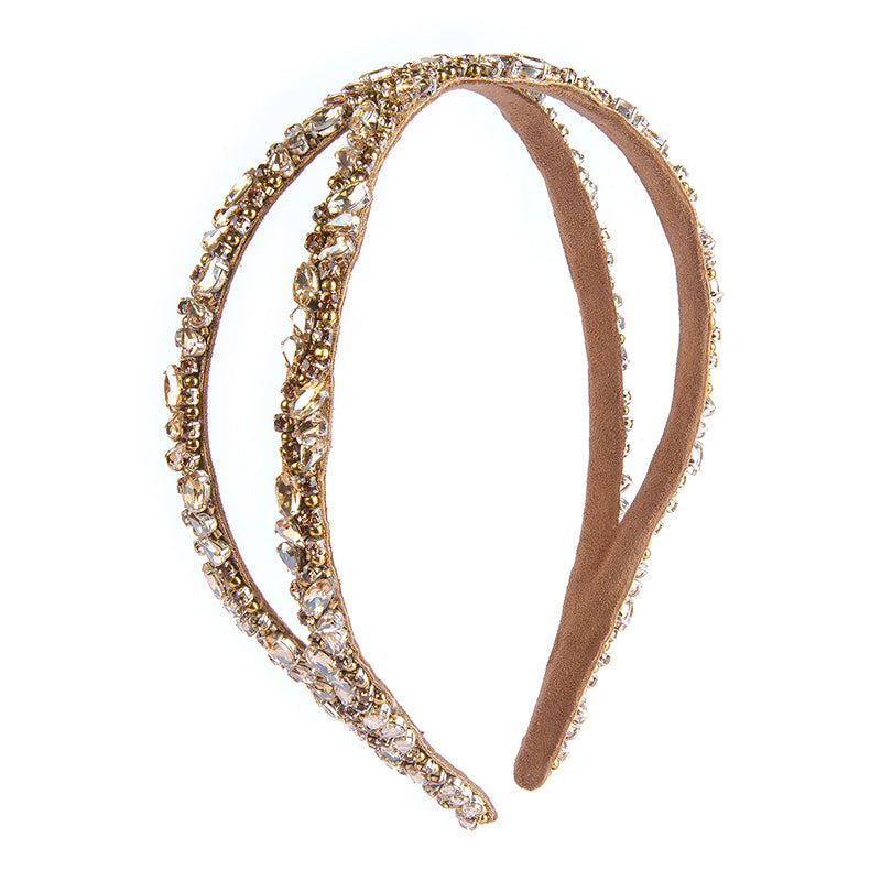 Deepa by Deepa Gurnani Handmade Kadence Headband Gold Color