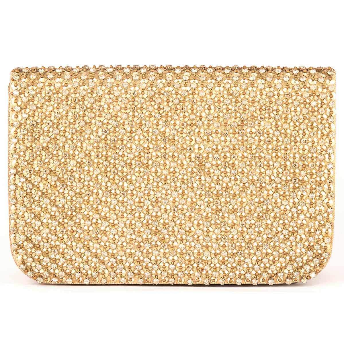 Deepa Gurnani Gold Aime Clutch