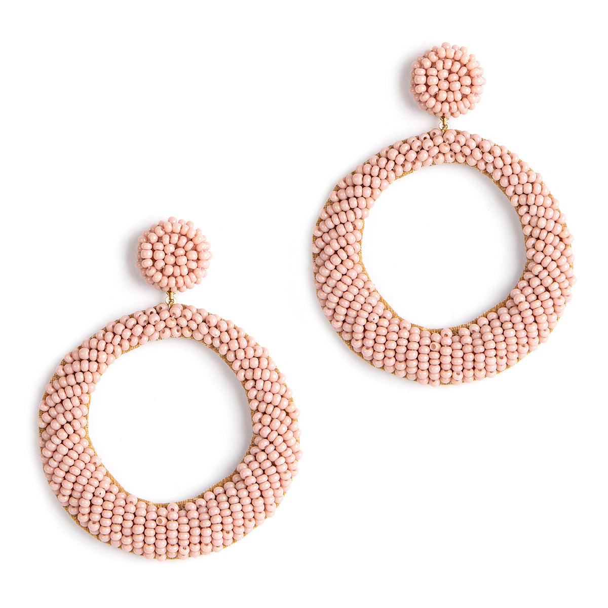 Deepa by Deepa Gurnani Handmade Dusty Pink Asta Earrings