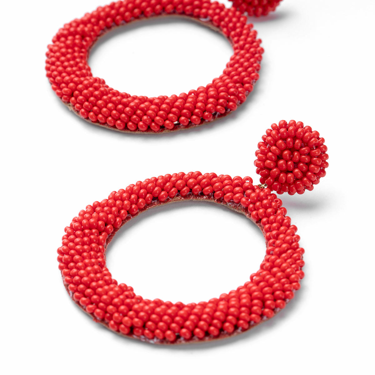 Detail Of Deepa by Deepa Gurnani Handmade Red Asta Earrings