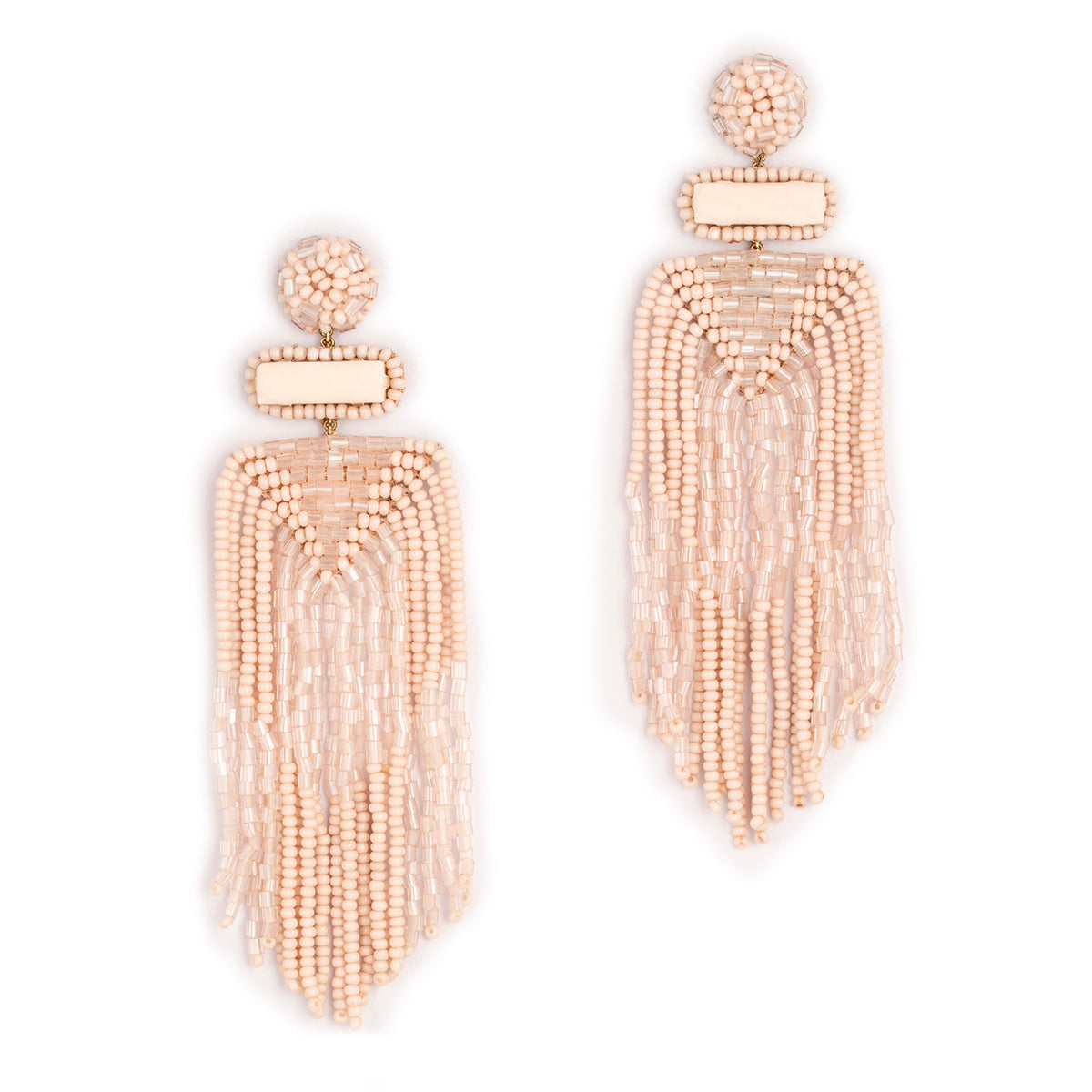 Deepa By Deepa Gurnani handmade Jody Earrings in baby pink color