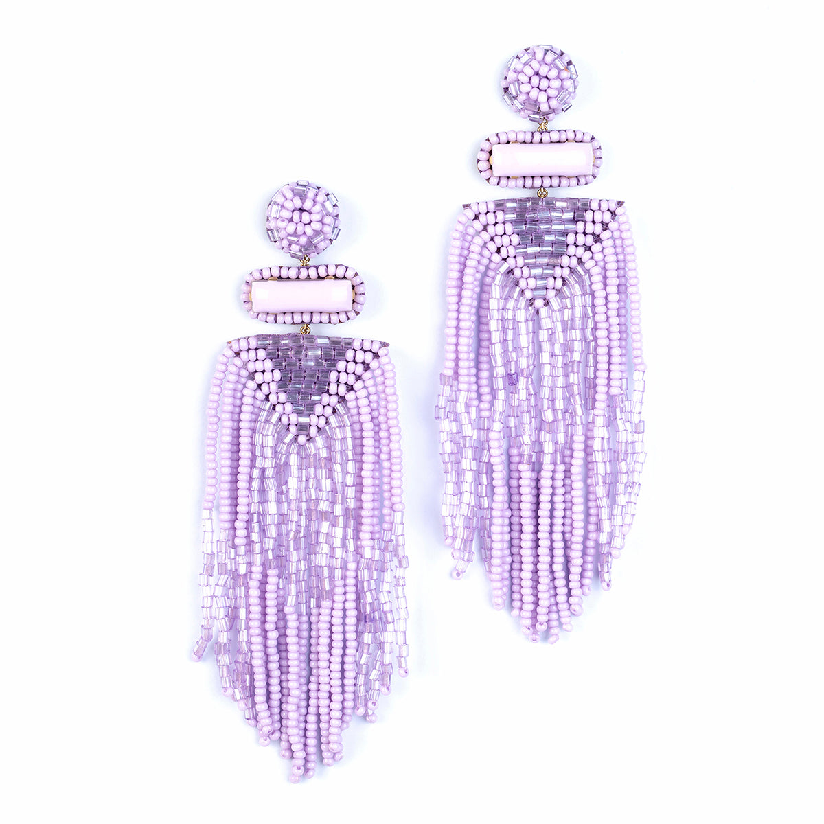 Deepa By Deepa Gurnani handmade Jody Earrings in lavender color