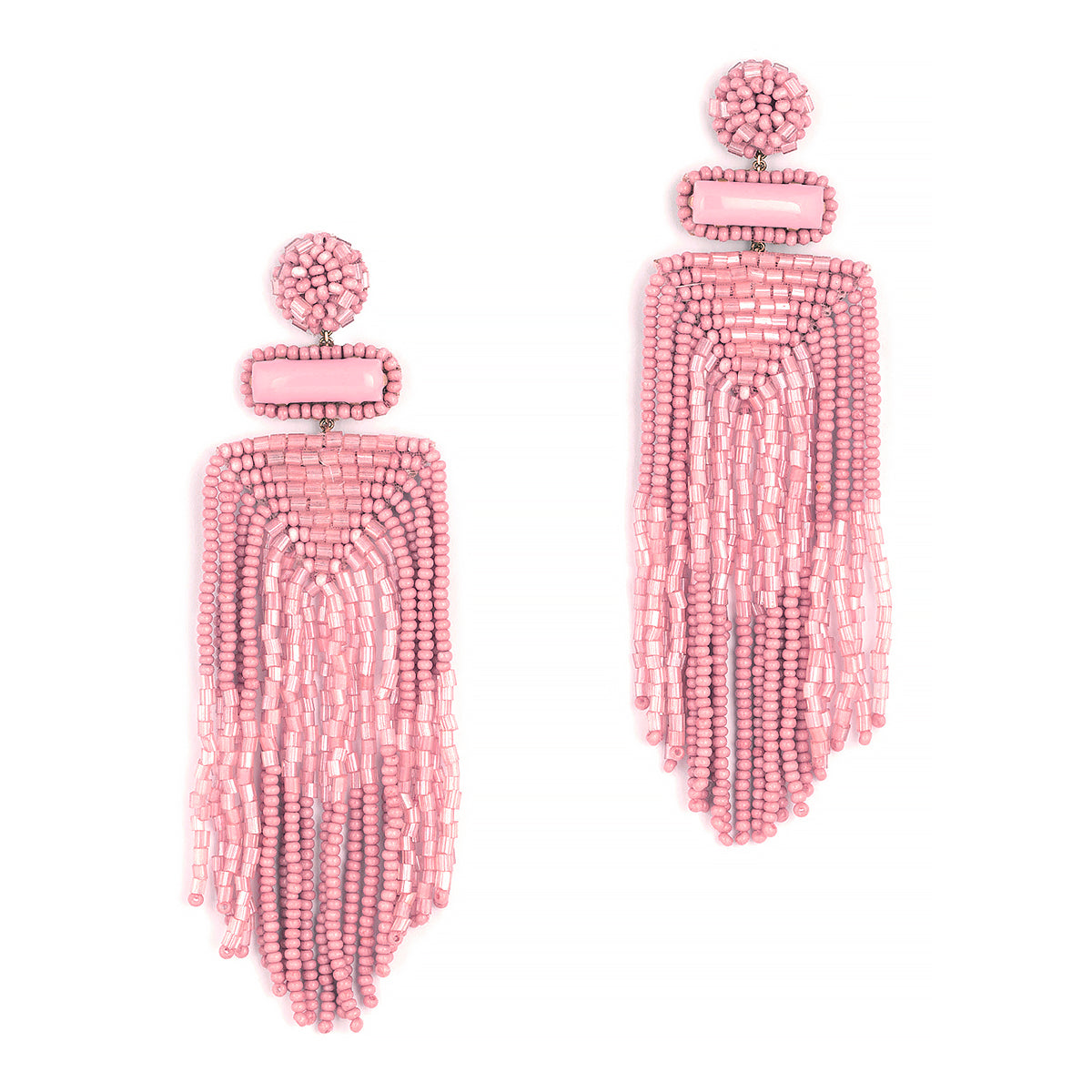 Deepa By Deepa Gurnani handmade Jody Earrings in pink color