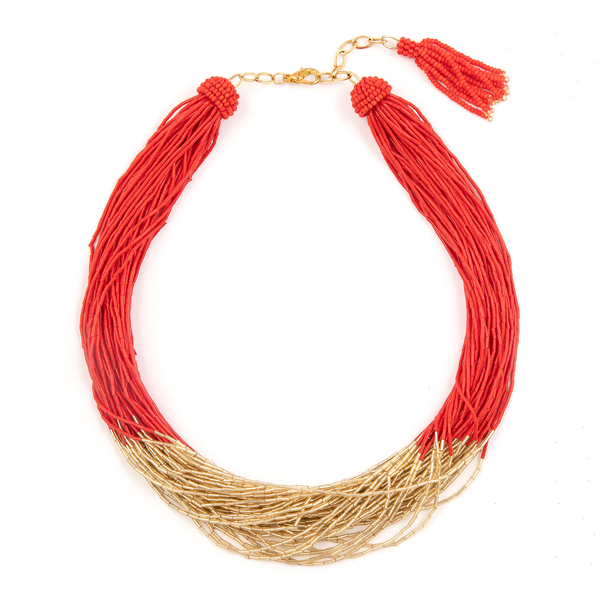 Deepa by Deepa Gurnani Handmade Red Loretta Necklace