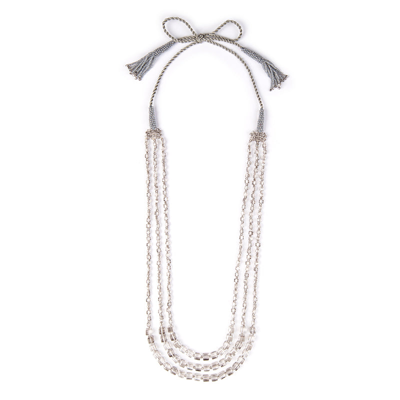 Handmade Deepa by Deepa Gurnani Gizeth Necklace in Grey color