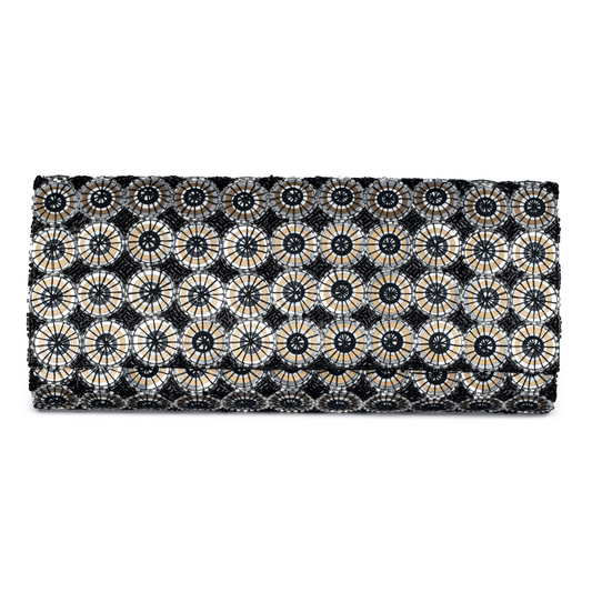 Deepa Gurnani Handmade Liv Clutch in Black